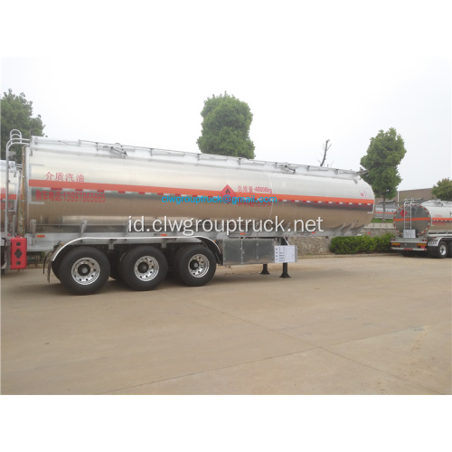 Trailer tanker bahan bakar paduan aluminium 33,6 ton